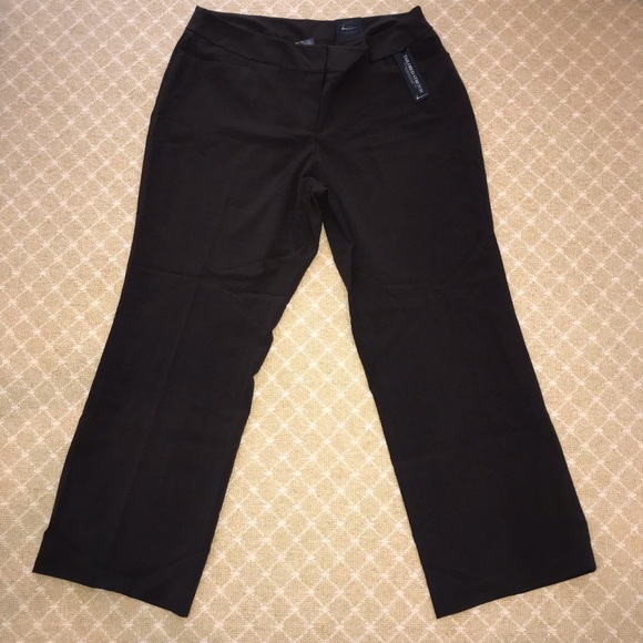 NWT Lane Bryant Lena Classic Trouser Brown 18 Reg - Picture 3 of 7